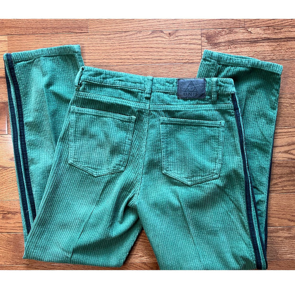 UNIF Large Corduroy Pants, Green w/Black Stripes, size 27 - Picture 7 of 14